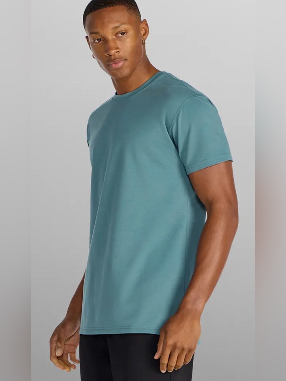 BYLT Split Hem Signature Tee Teal Medium NWT STITCH FIX